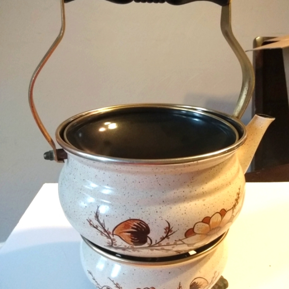 ASTA "RARE" print enamel Tea Kettle - Picture 4 of 15